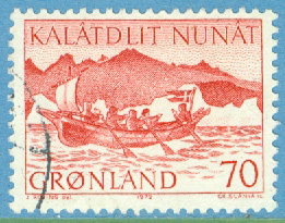 Grönland – F   82 Postbåt, 1 kpl stpl