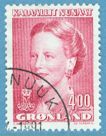 Grönland – F  203 Drottning Margrethe typ IV, 4.00 kr stpl