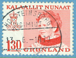 Grönland – F  113 Drottning Margrethe, typ II, 1.30 kr stpl