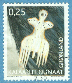 Grönland – F  396 Arv och kultur IV, 0.25 kr stpl