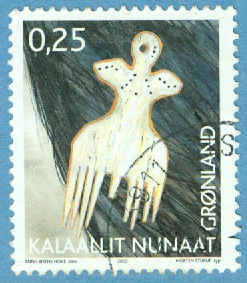 Grönland – F  396 Arv och kultur IV, 0.25 kr stpl