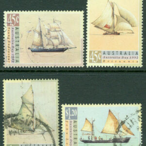 Australien – M 1288-1291 Nationaldagen, segelfartyg, 4 kpl stpl