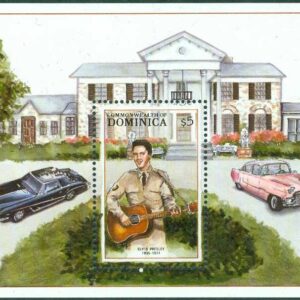 Dominica – M BL 133 Elvis Presley och bilar, block **