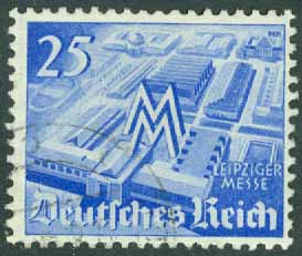 Deutsches Reich – M  742 Leipzigs vårmässa, 25 Pf stpl