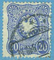 Deutsches Reich – M   42 Riksörn i oval, 20 Pf stpl