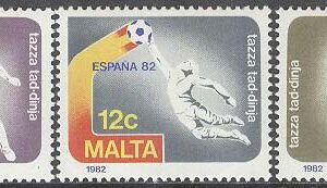 Malta – M  663-665 VM i Fotboll i Spanien 1982, 3 kpl **