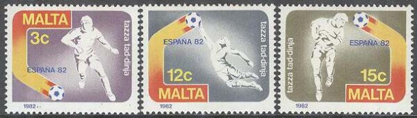 Malta - M  663-665 VM i Fotboll i Spanien 1982, 3 kpl **