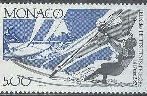 Monaco – M 1809 Sport – 2:a Spelen för Småstater – Vindsurfing, märke **