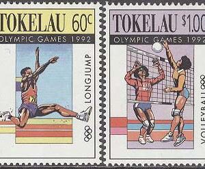 Tokelau – M  184-187 OS i Barcelona 1992 bla Friidrott, 4 kpl **
