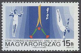 Ungern – M 4200 EM i Gymnastik i Budapest 1992, 1 kpl **
