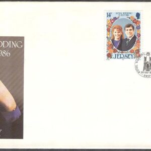 Jersey – FDC 1986-07-23 – Bröllop Prins Andrew & Sarah Ferguson, 2 kpl