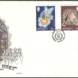 Jersey – FDC 1986-11-04 – Jul 1986 – Konst – Fåglar – Internat. Fredsåret, 3 kpl