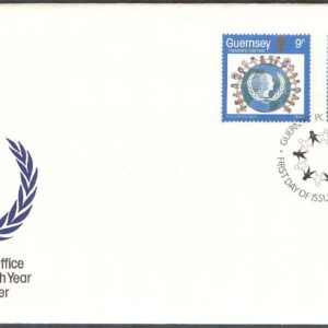Guernsey – FDC 1985-05-14 – Internationella Ungdomsåret 1985, 2 kpl