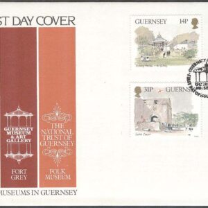 Guernsey – FDC 1986-11-18 – Byggnader – Museer, 4 kpl