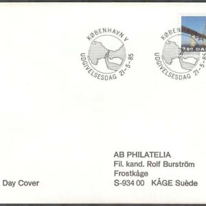 Danmark – FDC 1985-05-21 – Faröbroarnas invigning, 1 kpl Adressat