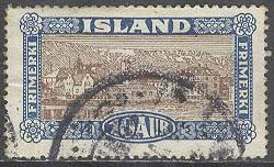Island – F  169 Vyer och byggnader, 10 aur stpl