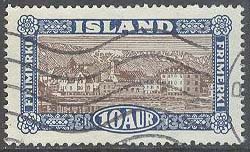 Island – F  169 Vyer och byggnader, 10 aur stpl