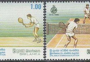 Sri Lanka – M  928-931 Sport – Tennisförbundet 75 år, 2 par kpl **