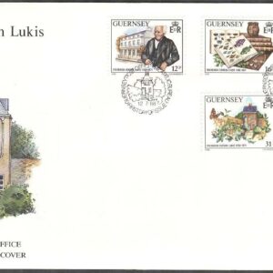 Guernsey – FDC 1988-07-12 – Frederick Corbin Lukis 200 år – Arkeolog, 5 kpl