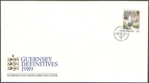 Guernsey - FDC 1989-02-28 - Vyer från Guernsey, 1 kpl
