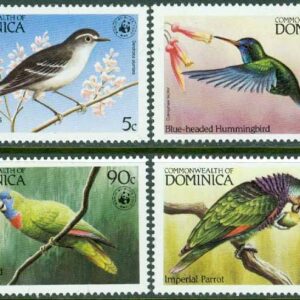 Dominica – M  836-839 Fåglar – WWF, 4 kpl **