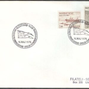Grönland – FDC 1974-05-16 – Kungl. Grönländska handeln, KGH 200 år, 2 kpl Adressat
