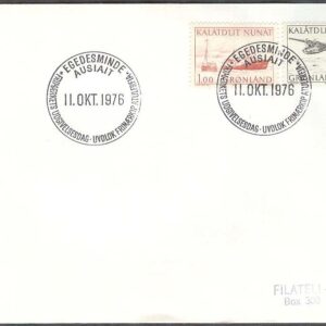 Grönland – FDC 1976-10-11 – Postflyg & Kustffartyg, 2 kpl Adressat