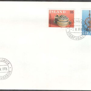 Island – FDC 1976-05-03 – Europa CEPT 1976 Konsthantverk, 2 kpl