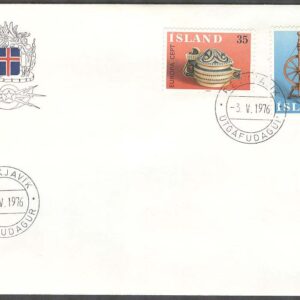Island – FDC 1976-05-03 – Europa CEPT 1976 Konsthantverk, 2 kpl Vinjett 1