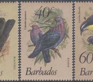 Barbados – M  551-553 Fåglar bla Banansmyg, 3 kpl **