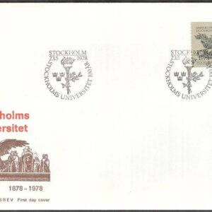 Sverige – FDC 1978-05-23 – Stockholms Universitet 100 år, 1 kpl Vinjett 1