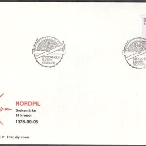 Sverige – FDC 1978-09-05 – Norrpil, 1 kpl Vinjett 1