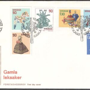 Sverige – FDC 1978-11-14 – Gamla leksaker, 6 kpl Vinjett 1