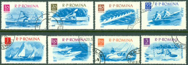 Rumänien - M 2048-2055 Båtsporter, 8 kpl stpl