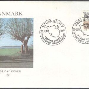 Danmark – FDC 1974-06-20 – Motiv från ön Fyn, 5 kpl Vinjett 2-6