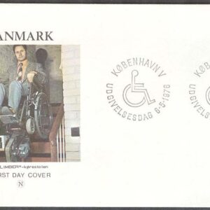 Danmark – FDC 1976-05-06 – För Vanförefonden, 1 kpl Vinjett 2