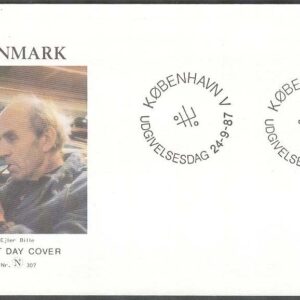 Danmark – FDC 1987-09-24 – Ejler Bille – Konstnär, 1 kpl Vinjett 2