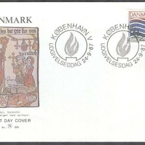 Danmark – FDC 1987-09-24 – Epilepsiföreningen 25 år, 1 kpl Vinjett 2