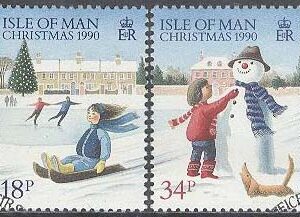 Isle of Man – M  448-451 a Jul 1990 – Barn som leker – Postlåda, 4 kpl