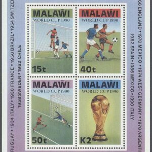 Malawi – M BL  70 VM i Fotboll i Italien 1990, Block kpl **