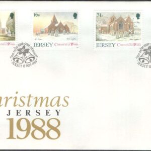 Jersey – FDC 1988-11-15 – Jul 1988 – Kyrkor, 4 kpl