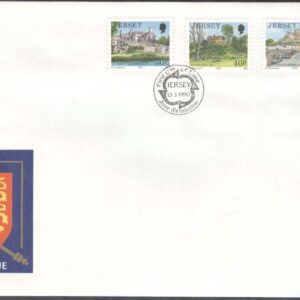 Jersey – FDC 1990-03-13 – Vyer från Jersey – Landskap & Byggnader, 4 kpl