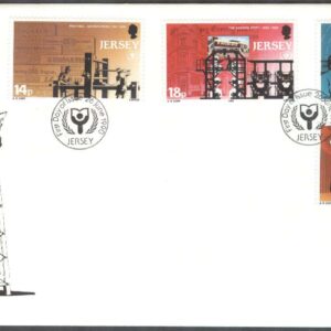 Jersey – FDC 1990-06-26 – Press – Radio – TV på Jersey, 4 kpl
