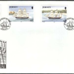 Jersey – FDC 1992-04-14 – Fartyg byggda på Jersey, 4 kpl