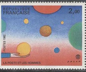 Frankrike – M 2321-2322 + Zf Internat Frim. Utställ PHILEXFRANCE 82, 3-strip**