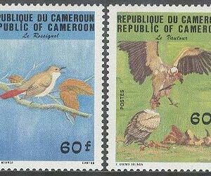 Kamerun – M 1059-1060 Fåglar bla Rüppellgam, 2 kpl **