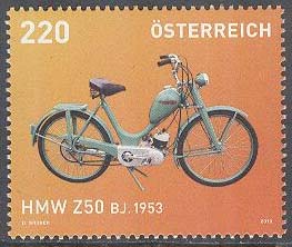 Österrike – M 3047 Motorcyklar V – HMW Z50 1953, 1 kpl **