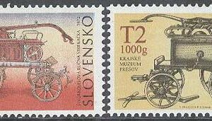 Slovakien – M  579-580 Tekniska minnen IX – Brandsprutor, 2 kpl **