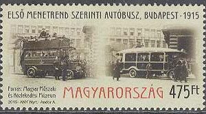 Ungern – M 5770 Bilar – Linjebusstrafik i Budapest 100 år, 1 kpl **