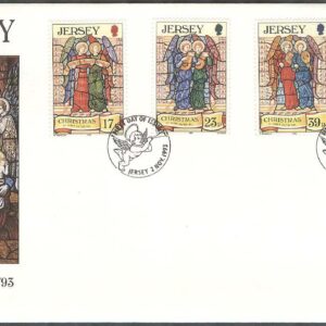 Jersey – FDC 1993-11-02 – Jul 1993 – Fönsterkonst, 4 kpl